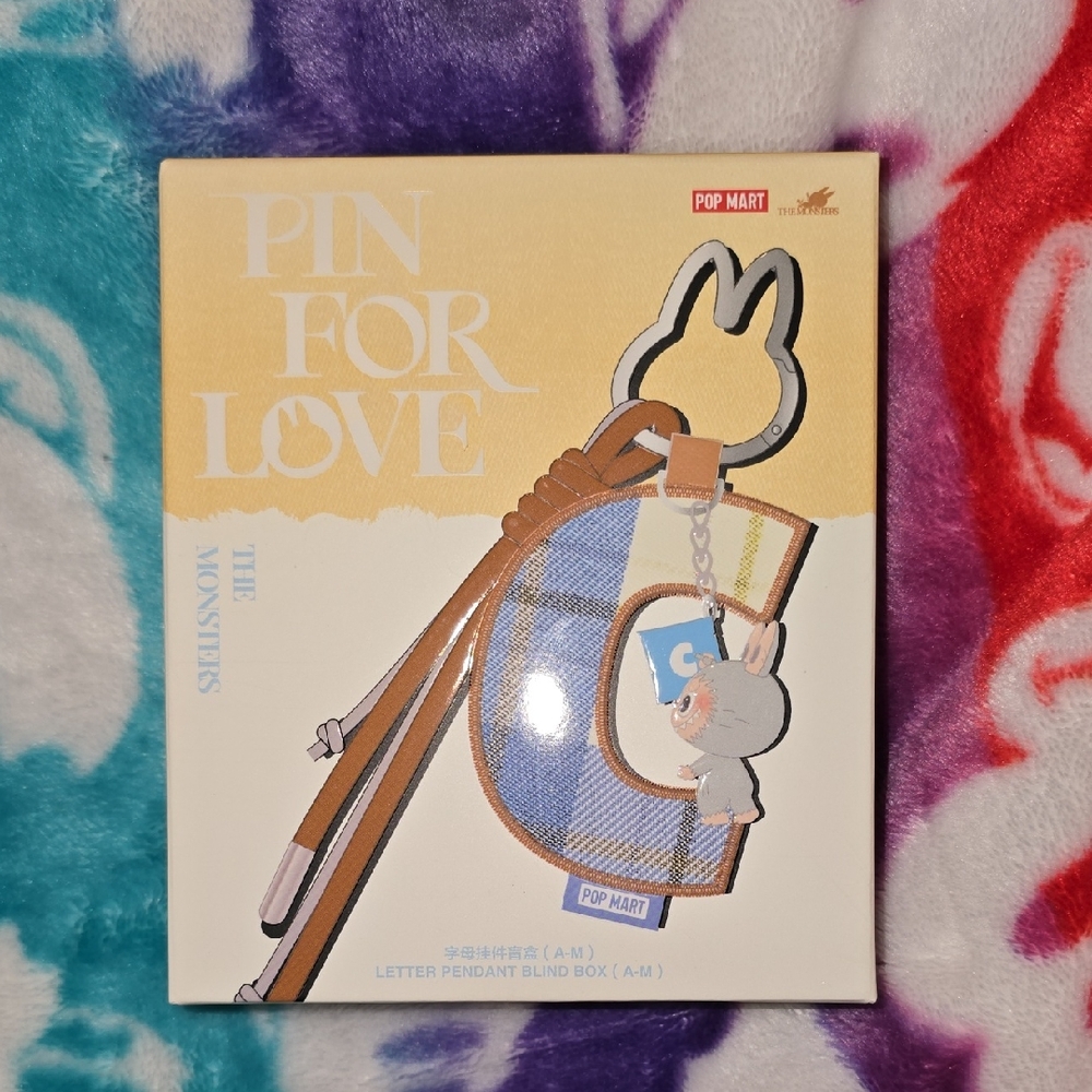 Pop Mart Pin for Love Letter Pendant Blind Box - Letter D